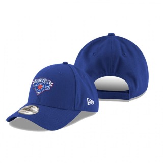 Chicago Cubs Royal 2020 Postseason Locker Room 9FORTY Adjustable Hat
