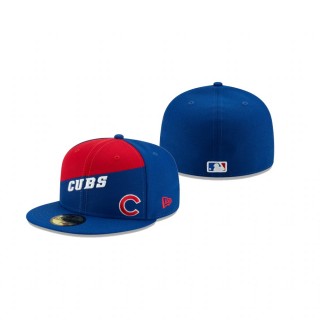 Cubs Color Split Royal 59FIFTY Fitted Hat