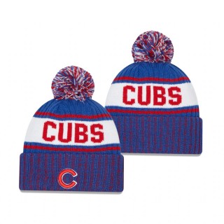 Chicago Cubs Royal Marl Cuffed Knit Hat