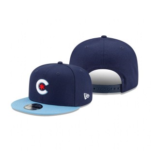 Cubs 2021 City Connect 9FIFTY Snapback Navy Light Blue Hat