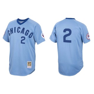 Chicago Cubs Nico Hoerner Light Blue Authentic 1976 Cooperstown Jersey