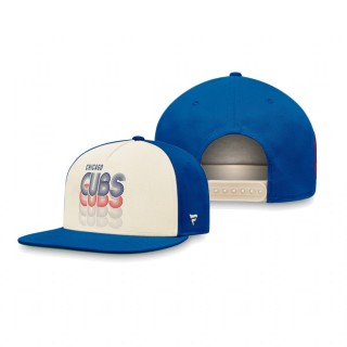 Chicago Cubs Cream Royal True Classic Gradient Snapback Hat