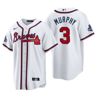 Dale Murphy Atlanta Braves White 2021 World Series Champions Replica Jersey