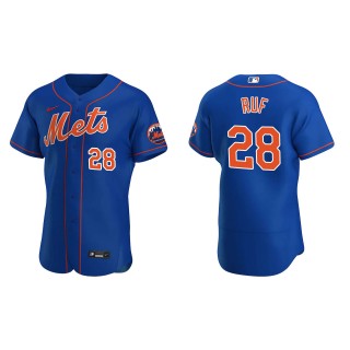 Men's New York Mets Darin Ruf Royal Authentic Alternate Jersey