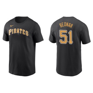 David Bednar Men's Pittsburgh Pirates Josh Bell Black Name & Number T-Shirt
