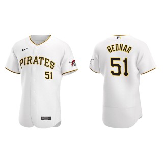 David Bednar Men's Pittsburgh Pirates White Home Authentic Jersey