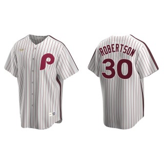 Men's Philadelphia Phillies David Robertson White Cooperstown Collection Home Jersey