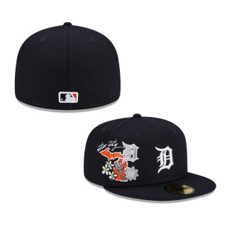 Detroit Tigers City Cluster 59FIFTY Fitted Hat Navy