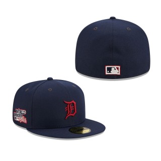 Detroit Tigers Cooperstown Collection 1984 World Series Patch 59FIFTY Fitted Hat Navy