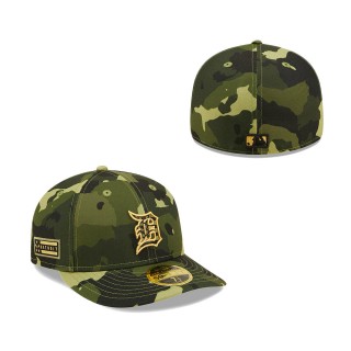 Detroit Tigers New Era Camo 2022 Armed Forces Day Low Profile 59FIFTY Hat