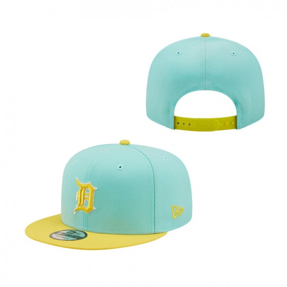 Detroit Tigers Spring Two-Tone 9FIFTY Snapback Hat Turquoise Yellow