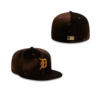 Detroit Tigers Vintage Velvet Fitted Hat