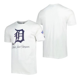 Men's Detroit Tigers White Historical Championship T-Shirt
