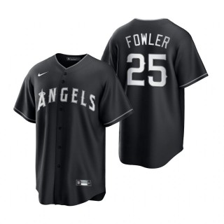 Dexter Fowler Angels Nike Black White Replica Jersey