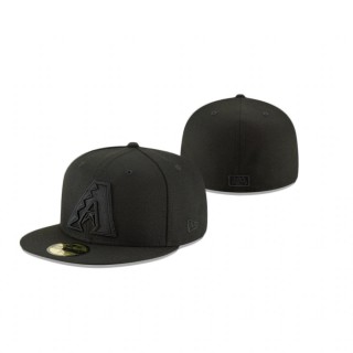 Diamondbacks Black Blackout Basic 59Fifty Fitted Hat