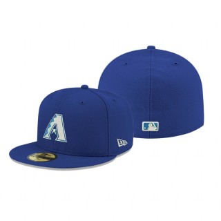 Diamondbacks Royal Logo 59Fifty Fitted Hat