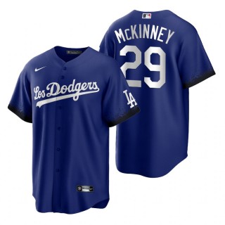 Los Angeles Dodgers Billy McKinney Royal 2021 City Connect Replica Jersey