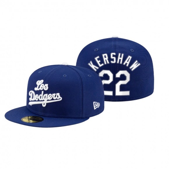 Los Angeles Dodgers Clayton Kershaw Royal 2021 City Connect 59FIFTY Hat