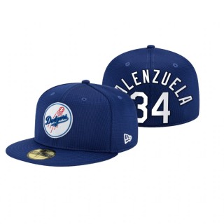 Dodgers Fernando Valenzuela Blue 2021 Clubhouse Hat