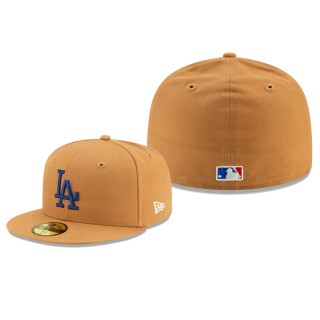 Dodgers Tan Fred Segal x Dodgers 59FIFTY Fitted Hat