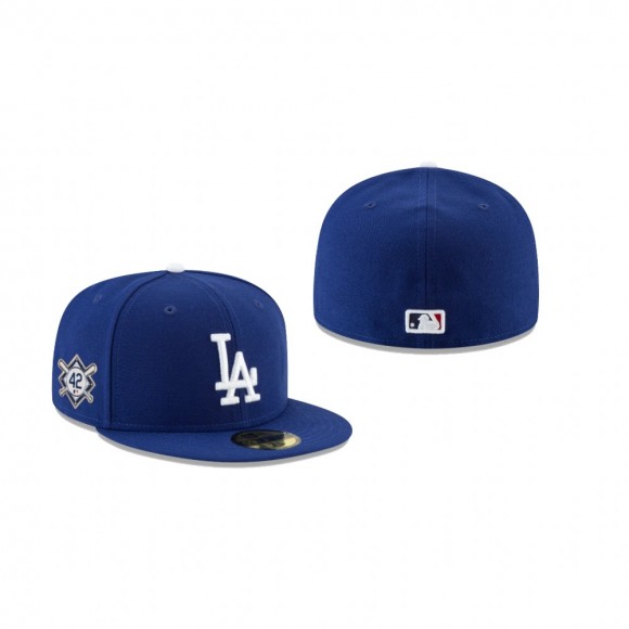 Dodgers Royal Jackie Robinson Day 59Fifty Fitted Hat