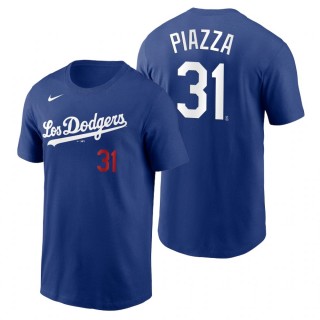 Los Angeles Dodgers Mike Piazza Royal 2021 City Connect Name Number T-Shirt