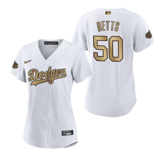 Women's Mookie Betts Los Angeles Dodgers National League White 2022 MLB All-Star Game Replica Jersey