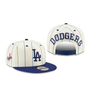 Los Angeles Dodgers White Pinstripe 9FIFTY Snapback Hat