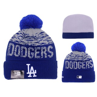Male Los Angeles Dodgers Royal Clubhouse Cuffed Knit Hat With Pom