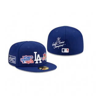 Dodgers World Champions 59FIFTY Fitted Royal Hat