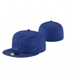 Dodgers Royal Team Color Wave 59FIFTY Fitted Hat