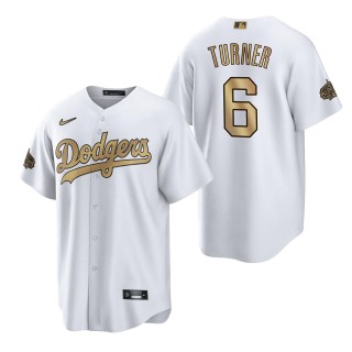 Men's Trea Turner Los Angeles Dodgers National League White 2022 MLB All-Star Game Replica Jersey