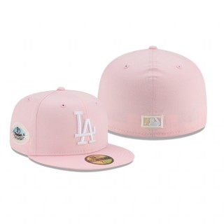 Dodgers Under Visor Pink Light Yellow 59Fifty Cap