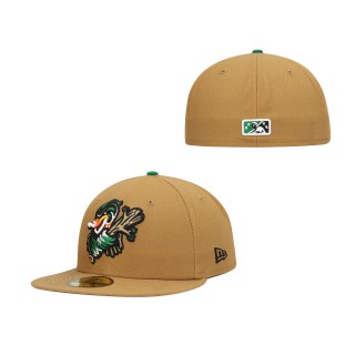 Down East Wood Ducks Natural Authentic Collection Team Alternate 59FIFTY Fitted Hat