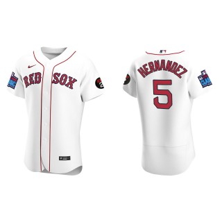 Enrique Hernandez Boston Red Sox White 2022 Little League Classic Home Authentic Jersey