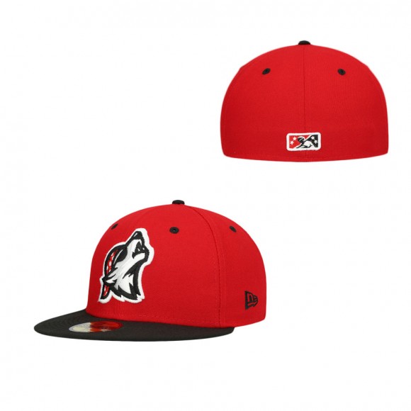 Men's Erie SeaWolves Red Authentic Collection Team Alternate 59FIFTY Fitted Hat