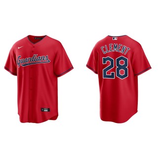 Ernie Clement Cleveland Guardians Red Alternate Replica Jersey
