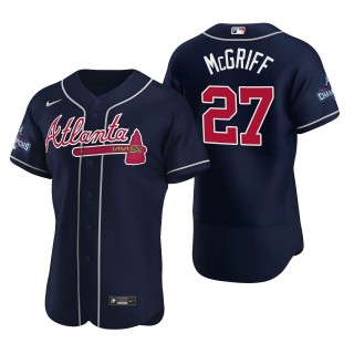 Fred McGriff Atlanta Braves Navy 2021 World Series Champions Authentic Jersey