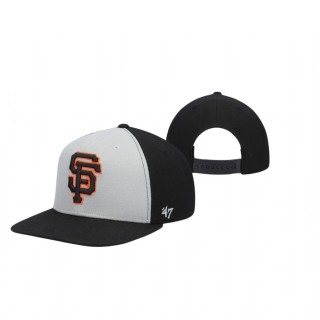 San Francisco Giants Gray Black Accent Adjustable Hat