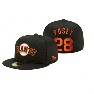 Giants Buster Posey Black 2021 Clubhouse Hat