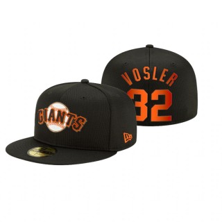 Giants Jason Vosler Black 2021 Clubhouse Hat