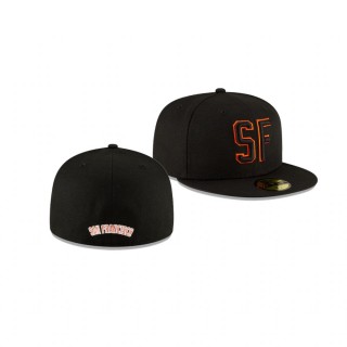 Giants Black Ligature 59FIFTY Fitted Hat