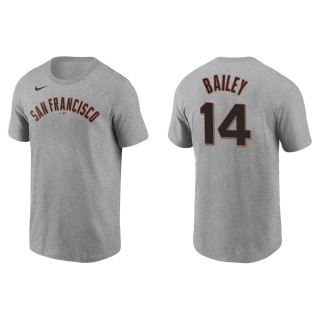 Patrick Bailey Giants Gray Name & Number T-Shirt