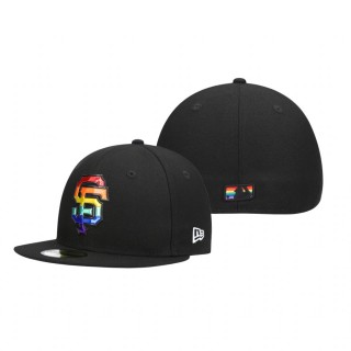 Giants Black Rainbow 59FIFTY Fitted Hat