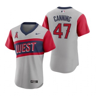 Angels Griffin Canning Nike Gray 2021 Little League Classic Jersey