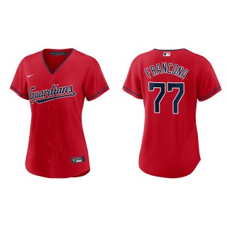 Women's Terry Francona Guardians Red Replica Jersey
