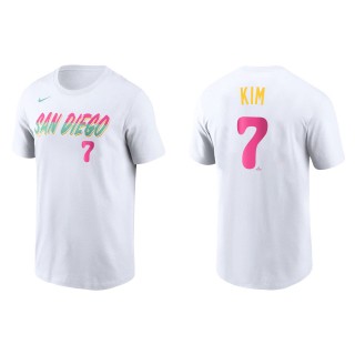 Ha-Seong Kim San Diego Padres White 2022 City Connect Name & Number T-Shirt