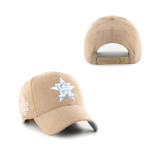 Houston Astros '47 Khaki Ultra Suede MVP Adjustable Hat