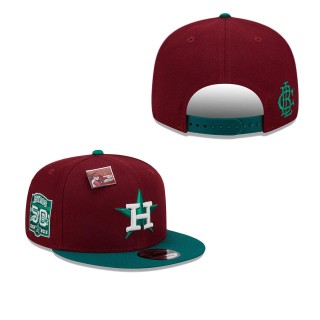 Houston Astros Cardinal Green Strawberry Big League Chew Flavor Pack 9FIFTY Snapback Hat