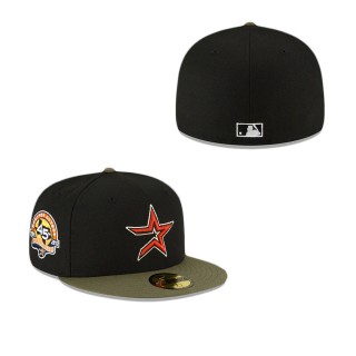 Houston Astros Just Caps Dark Forest Visor Fitted Hat